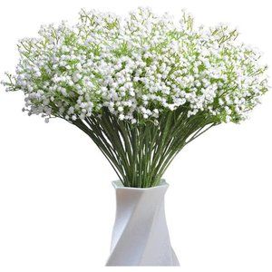 Babys Breath Artificial Flowers, 24 Pcs Fake Flowers Gypsophila Bouquet Fall